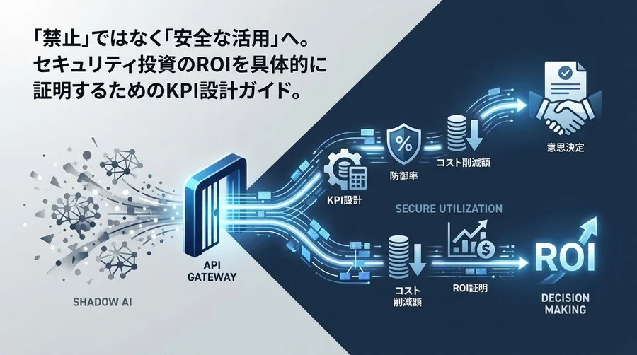 シャドーAI対策の投資対効果を証明する：APIゲートウェイ導入のためのKPI設計ガイド